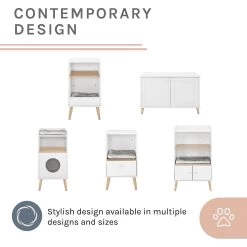 Sam's Pets Becky 24.5-in Cat Tree End Table & Litter Box Enclosure, White 14 Sam's Pets Becky 24.5-in Cat Tree End Table & Litter Box Enclosure, White -Purrfect Litter Shop 261880 PT4. AC SS1800 V1635094947