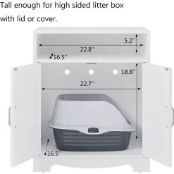 Unipaws Enclosed Cat Litter Box -Purrfect Litter Shop 263521 PT2. AC SS1800 V1607563352