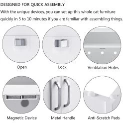 Unipaws Enclosed Cat Litter Box -Purrfect Litter Shop 263521 PT4. AC SS1800 V1607559430