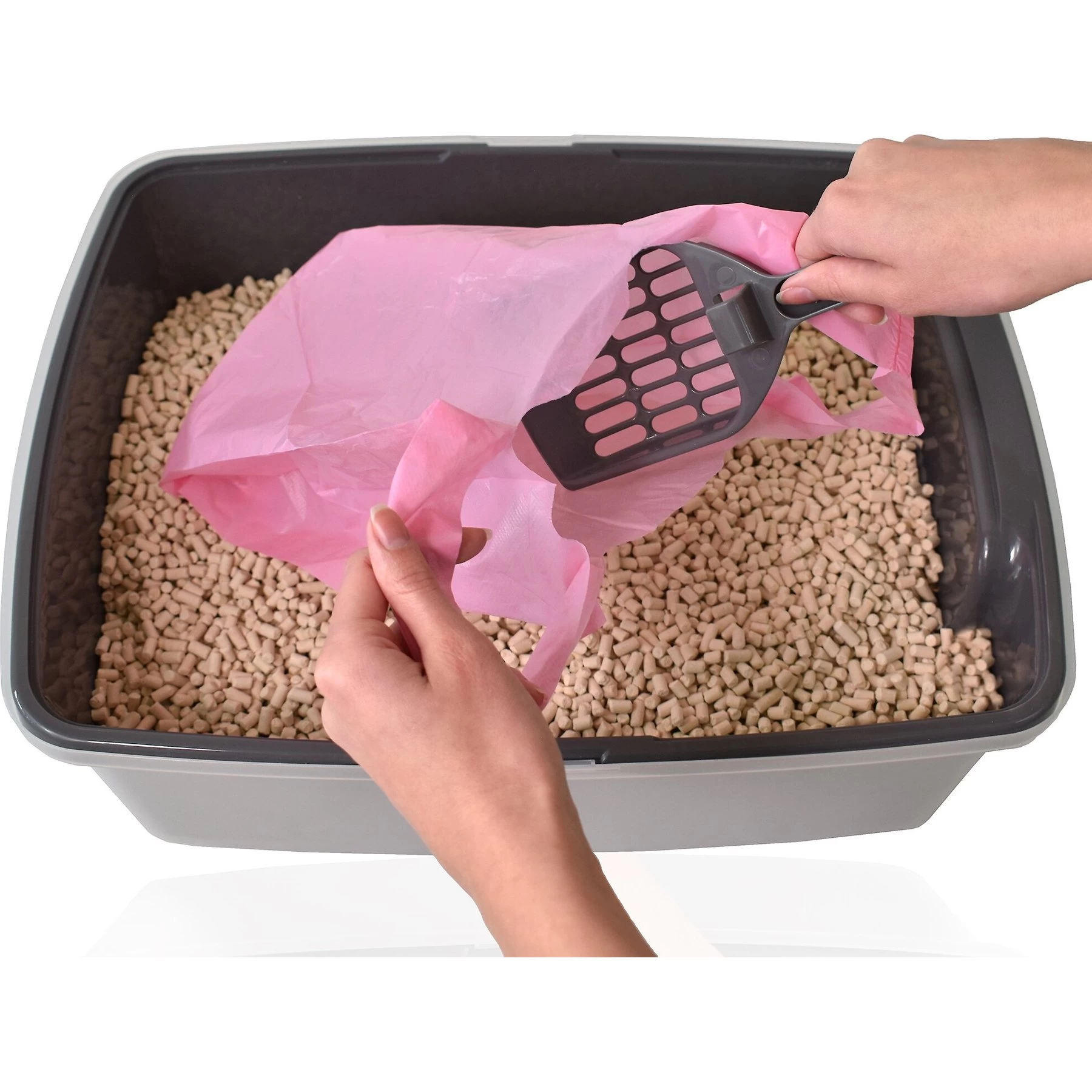 Doggie Walk Bags Citrus Scented Tie Handle Cat Litter Bags, Pink, 140 Count 3 Doggie Walk Bags Citrus Scented Tie Handle Cat Litter Bags, Pink, 140 Count - Image 2