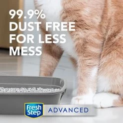 Fresh Step Advanced Multi-Cat Febreze Freshness Scented Clumping Clay Cat Litter, 18.5-lb Box -Purrfect Litter Shop 266338 PT5. AC SS1800 V1694458827