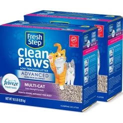 Fresh Step Advanced Multi-Cat Febreze Freshness Scented Clumping Clay Cat Litter, 18.5-lb Box -Purrfect Litter Shop 266338 PT8. AC SS1800 V1694455031