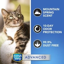 Fresh Step Advanced Extreme Mountain Spring Scented Clumping Clay Cat Litter, 18.5-lb Box -Purrfect Litter Shop 266341 PT6. AC SS1800 V1694465535