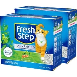 Fresh Step Advanced Refreshing Gain Scented Clumping Clay Cat Litter, 18.5-lb Box, 2 Pack 19 Fresh Step Advanced Refreshing Gain Scented Clumping Clay Cat Litter, 18.5-lb Box, 2 Pack -Purrfect Litter Shop 266347 PT8. AC SS1800 V1694458887