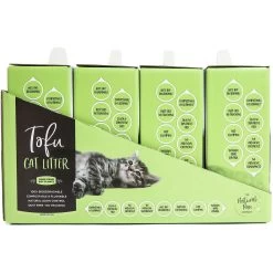 Natural Paw Unscented Tofu Cat Litter, 4.5-lb Bag, Case Of 4 -Purrfect Litter Shop 267412 PT3. AC SS1800 V1628185869