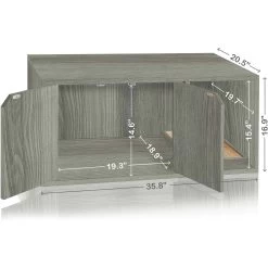 Way Basics ZBoard Paperboard Modern Enclosed Cat Litter Box -Purrfect Litter Shop 280425 PT1. AC SS1800 V1690291540