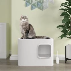 Meowy Studio Loo Enclosed Cat Litter Box Concealment -Purrfect Litter Shop 280430 PT2. AC SS1800 V1623358054