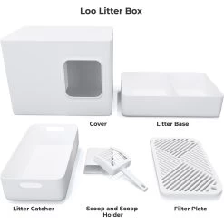 Meowy Studio Loo Enclosed Cat Litter Box Concealment -Purrfect Litter Shop 280430 PT7. AC SS1800 V1623358071
