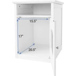 Frisco Decorative Side Table Cat Litter Box Cover & Frisco Open Top Cat Litter Box With Rim, Large -Purrfect Litter Shop 297992 PT3. AC SS1800 V1621293130