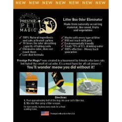 Prestige Pet Magic Natural Litter Box Odor Eliminator -Purrfect Litter Shop 306523 PT3. AC SS1800 V1625836593