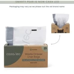 Casa Leo Leo's Loo Drawstring Waste Drawer Liners For Automatic Self-Cleaning Litter Boxes 15 Casa Leo Leo's Loo Drawstring Waste Drawer Liners For Automatic Self-Cleaning Litter Boxes -Purrfect Litter Shop 306527 PT5. AC SS1800 V1703871621