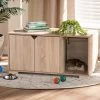 Baxton Studio Elie 2-Door Cat Litter Box Cover House -Purrfect Litter Shop 307842 MAIN. AC SS1800 V1624312051