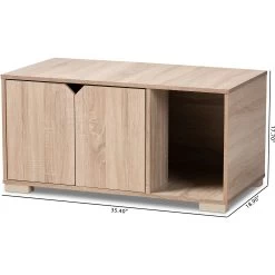 Baxton Studio Elie 2-Door Cat Litter Box Cover House -Purrfect Litter Shop 307842 PT8. AC SS1800 V1624315755