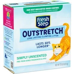 Fresh Step Outstretch Concentrated Unscented Clumping Clay Cat Litter, 19-lb Box -Purrfect Litter Shop 308949 PT8. AC SS1800 V1694458886