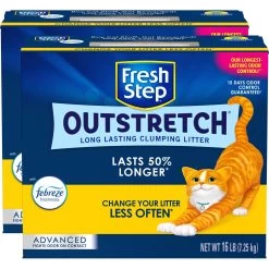 Fresh Step Outstretch Advanced Concentrated Febreze Freshness Scented Clumping Clay Cat Litter