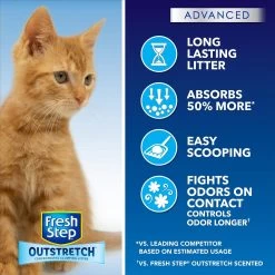 Fresh Step Outstretch Advanced Concentrated Febreze Freshness Scented Clumping Clay Cat Litter 18 Fresh Step Outstretch Advanced Concentrated Febreze Freshness Scented Clumping Clay Cat Litter -Purrfect Litter Shop 308951 PT7. AC SS1800 V1694463365