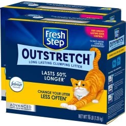 Fresh Step Outstretch Advanced Concentrated Febreze Freshness Scented Clumping Clay Cat Litter 19 Fresh Step Outstretch Advanced Concentrated Febreze Freshness Scented Clumping Clay Cat Litter -Purrfect Litter Shop 308951 PT8. AC SS1800 V1694457277