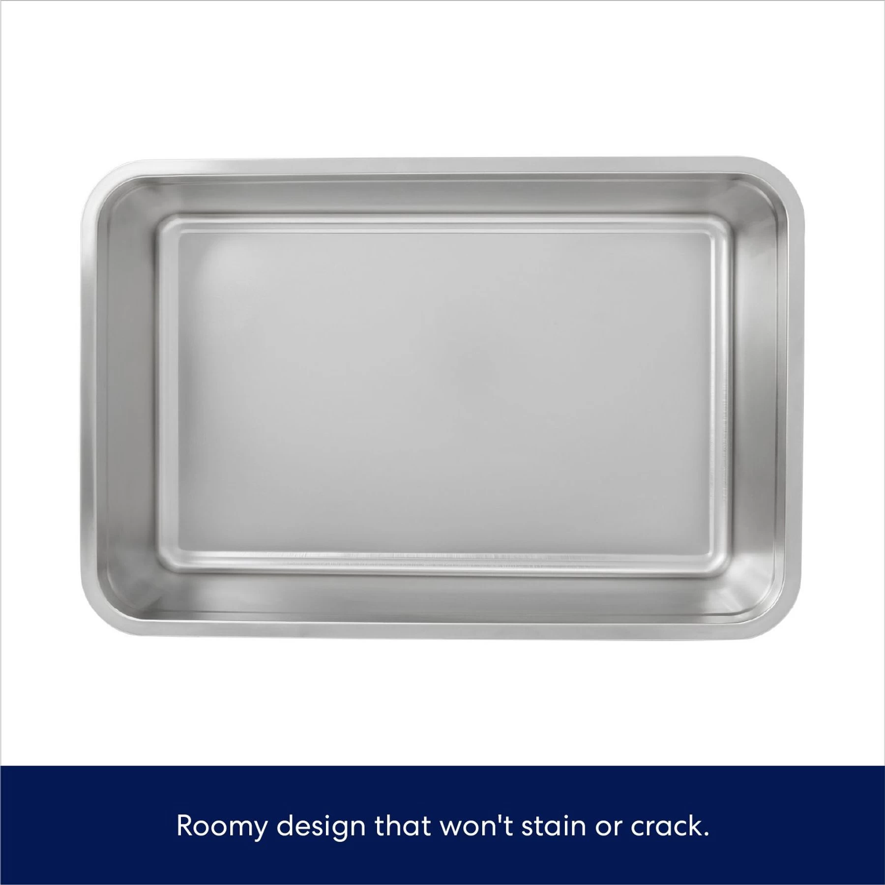 Frisco Stainless Steel Cat Litter Box 5 Frisco Stainless Steel Cat Litter Box - Image 3