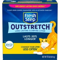 Fresh Step Outstretch Concentrated Febreze Freshness Scented Clumping Clay Cat Litter