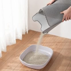 Casa Leo Leo's Loo Cat Litter Mat, Grey -Purrfect Litter Shop 329399 PT2. AC SS1800 V1657656890