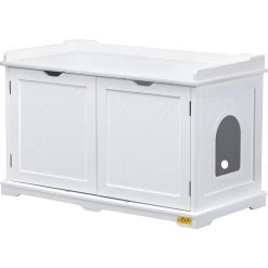 Coziwow By Jaxpety Wooden Storage Bench Cat Litter Box -Purrfect Litter Shop 333351 PT3. AC SS1800 V1670266554