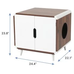 Frisco Mid-Century Modern Side Table Cat Litter Box Cover 8 Frisco Mid-Century Modern Side Table Cat Litter Box Cover -Purrfect Litter Shop 334645 PT2. AC SS1800 V1653488914