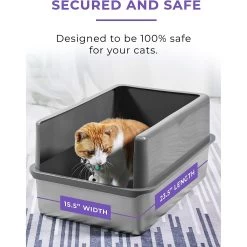 IPrimio Stainless Steel Cat Litter Box, X-Large 15 IPrimio Stainless Steel Cat Litter Box, X-Large -Purrfect Litter Shop 352817 PT6. AC SS1800 V1642529499