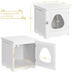 Yaheetech Washroom Bench Enclosed Cat House Cat Litter Box 13 Yaheetech Washroom Bench Enclosed Cat House Cat Litter Box -Purrfect Litter Shop 353531 PT2. AC SS1800 V1688150248