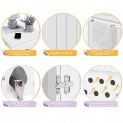 Yaheetech Washroom Bench Enclosed Cat House Cat Litter Box 14 Yaheetech Washroom Bench Enclosed Cat House Cat Litter Box -Purrfect Litter Shop 353531 PT3. AC SS1800 V1688149965