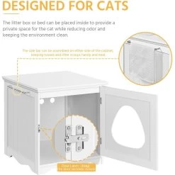 Yaheetech Washroom Bench Enclosed Cat House Cat Litter Box 15 Yaheetech Washroom Bench Enclosed Cat House Cat Litter Box -Purrfect Litter Shop 353531 PT4. AC SS1800 V1688149076