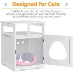 Yaheetech End Table Cat Litter Box Enclosure With Wooden Structure Open Shelf 14 Yaheetech End Table Cat Litter Box Enclosure With Wooden Structure Open Shelf -Purrfect Litter Shop 354090 PT4. AC SS1800 V1697756647
