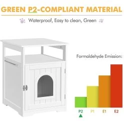 Yaheetech End Table Cat Litter Box Enclosure With Wooden Structure Open Shelf 16 Yaheetech End Table Cat Litter Box Enclosure With Wooden Structure Open Shelf -Purrfect Litter Shop 354090 PT6. AC SS1800 V1639760840
