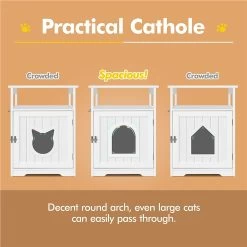 Yaheetech End Table Cat Litter Box Enclosure With Wooden Structure Open Shelf 17 Yaheetech End Table Cat Litter Box Enclosure With Wooden Structure Open Shelf -Purrfect Litter Shop 354090 PT7. AC SS1800 V1639760637