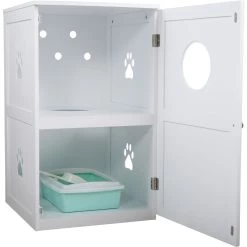 Coziwow By Jaxpety 2-Story Washroom House Cat Litter Box Enclosure -Purrfect Litter Shop 355097 PT2. AC SS1800 V1665526970