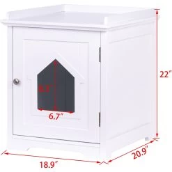 Pawland Decorative Cat House & Litter Box Enclosure -Purrfect Litter Shop 356210 PT2. AC SS1800 V1641612152