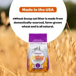 SWheat Scoop Fresh Linen Clumping Cat Litter -Purrfect Litter Shop 358542 PT6. AC SS1800 V1667520011