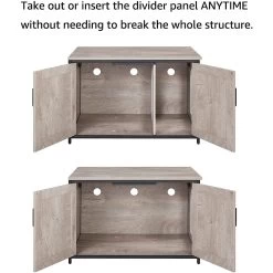 Unipaws Cat Litter Box Enclosure With Top Opening, Weathered Gray 14 Unipaws Cat Litter Box Enclosure With Top Opening, Weathered Gray -Purrfect Litter Shop 373041 PT4. AC SS1800 V1650098824