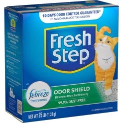 Fresh Step Odor Shield Febreze Scented Clumping Clay Cat Litter -Purrfect Litter Shop 47418 PT6. AC SS1800 V1695137727