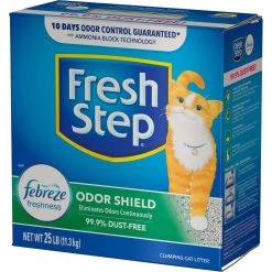 Fresh Step Odor Shield Febreze Scented Clumping Clay Cat Litter -Purrfect Litter Shop 47418 PT7. AC SS1800 V1695138364