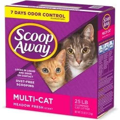 Scoop Away Multi-Cat Meadow Fresh Scented Clumping Clay Cat Litter -Purrfect Litter Shop 49010 PT6. AC SS1800 V1694455148