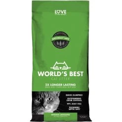 World's Best Unscented Clumping Corn Cat Litter