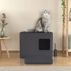 Way Basics Meowy Studio Loo Litter Box Enclosure 8 Way Basics Meowy Studio Loo Litter Box Enclosure -Purrfect Litter Shop 530630 PT3. AC SS1800 V1652770010