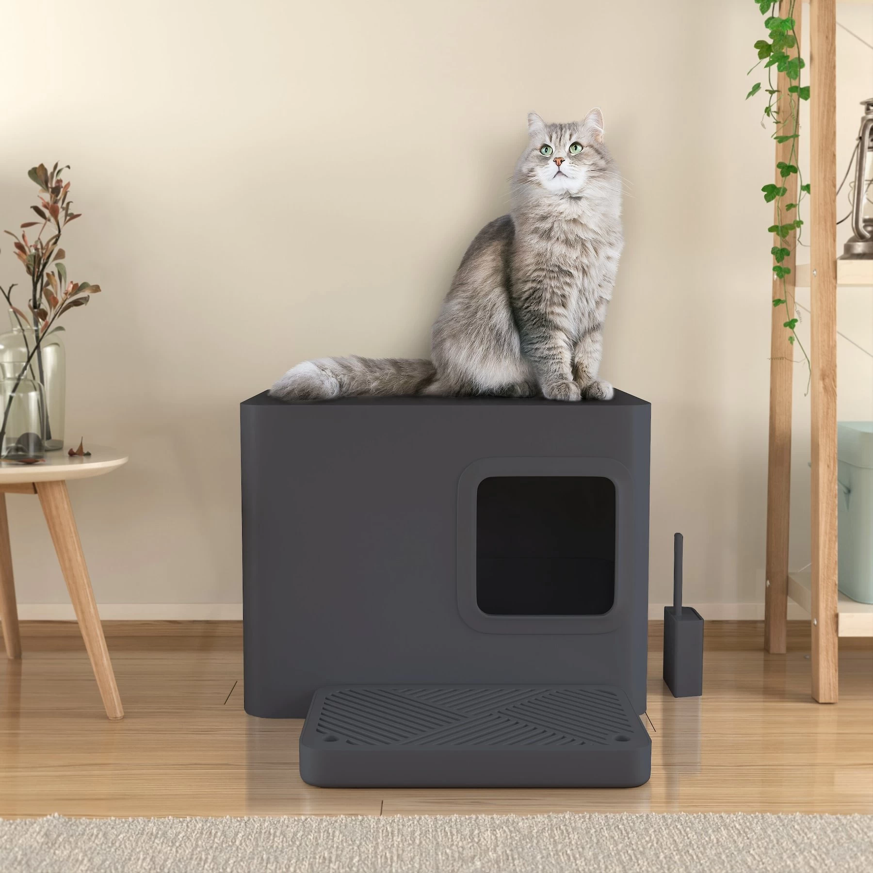 Way Basics Meowy Studio Loo Litter Box Enclosure 5 Way Basics Meowy Studio Loo Litter Box Enclosure - Image 3
