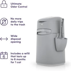 Litter Genie Easy Roll Pail Cat Litter Disposal -Purrfect Litter Shop 573662 PT2. AC SS1800 V1667327469