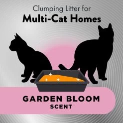 Arm & Hammer Litter Platinum Hardball Garden Bloom Lightweight Easy No-Mess Scooping Clumping Cat Litter -Purrfect Litter Shop 579870 PT5. AC SS1800 V1658194090