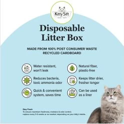 Kitty Sift Disposable Cat Litter Box, 6 Count -Purrfect Litter Shop 613310 PT6. AC SS1800 V1663772508