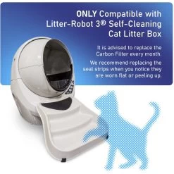 Pet Standard Replacement Carbon Filters & Seal Strip Set Compatible With Litter-Robot 3 Self-Cleaning Cat Litter Box, 10 Count 10 Pet Standard Replacement Carbon Filters & Seal Strip Set Compatible With Litter-Robot 3 Self-Cleaning Cat Litter Box, 10 Count -Purrfect Litter Shop 618174 PT3. AC SS1800 V1659820911