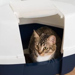 IRIS USA Hooded Corner Cat Litter Box With Front Door Flap 18 IRIS USA Hooded Corner Cat Litter Box With Front Door Flap -Purrfect Litter Shop 645502 PT7. AC SS1800 V1685464639