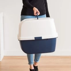 IRIS USA Jumbo Enclosed Hooded Cat Litter Box With Front Door Flap -Purrfect Litter Shop 645518 PT3. AC SS1800 V1687785343