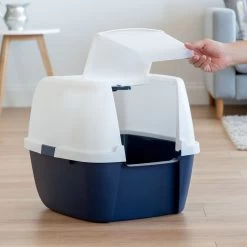 IRIS USA Jumbo Enclosed Hooded Cat Litter Box With Front Door Flap -Purrfect Litter Shop 645518 PT4. AC SS1800 V1687785367